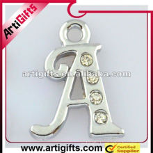 metal initial letter pendant